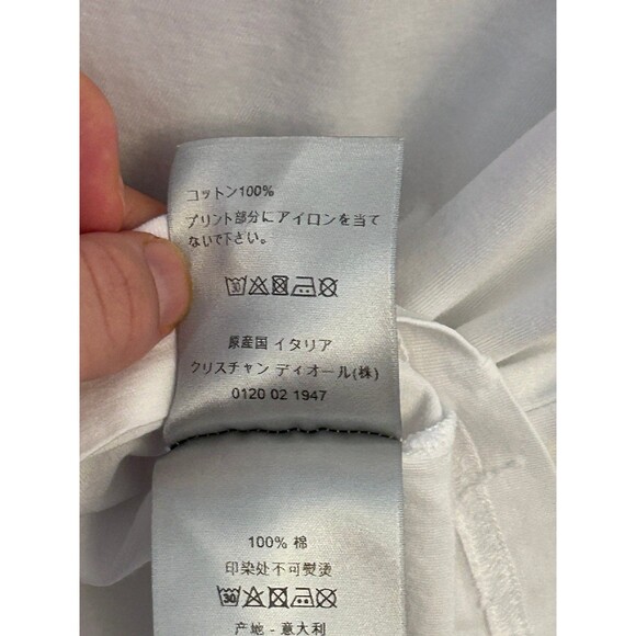 CHRISTIAN DIOR  White ATELIER men’  T -SHIRT  Large authentic - Picture 9 of 12